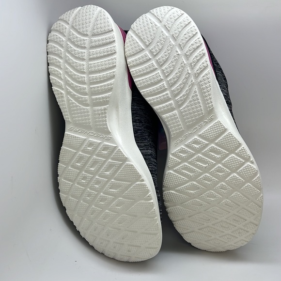 Skechers Women’s Skech-Air Dynamite Paradise Waves Sneaker, Black/Pink, 7 - Picture 5 of 7